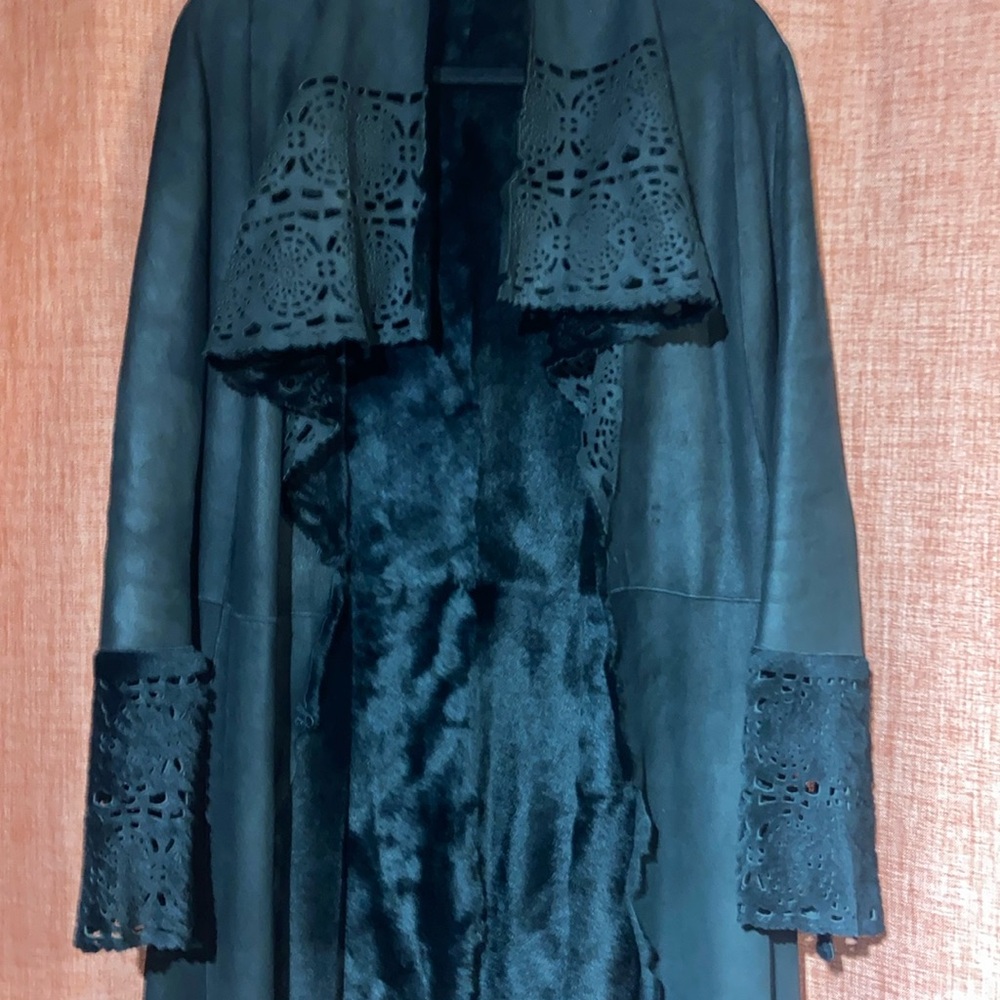 Suede coat - Picture 3 of 5